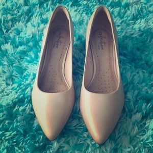Clarks 1 inch-Nude Pump